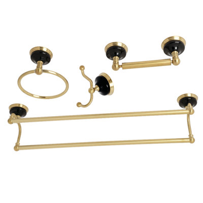 Ensemble de quincaillerie de salle de bain Water Onyx 4 pièces