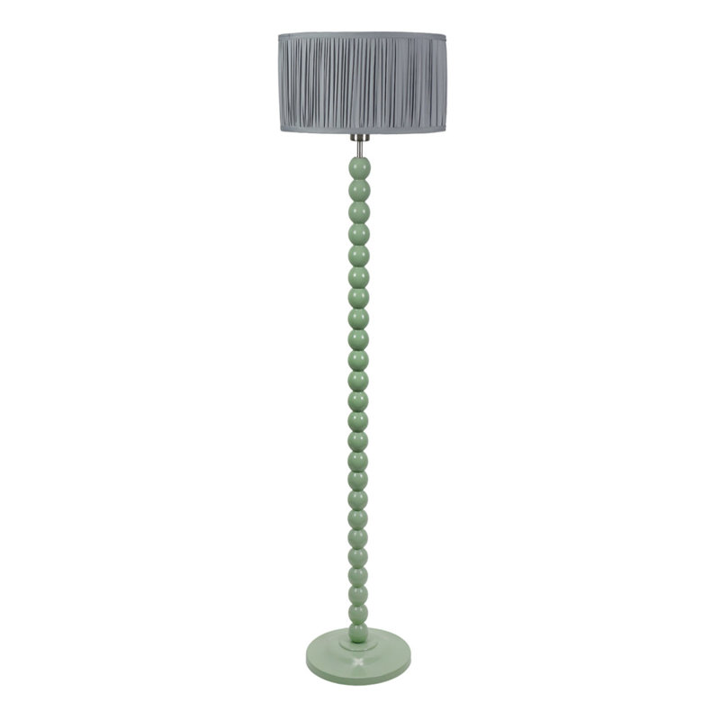 Grenada 145cm Traditional Floor Lamp, No, Grey, Green