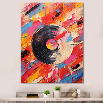 Vinyle, impression rythmique sur toile