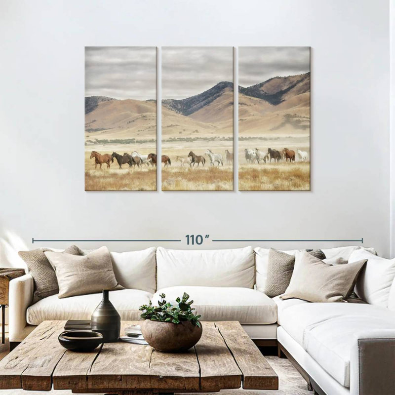 Alvord Horse Run II, 48" H x 74" W