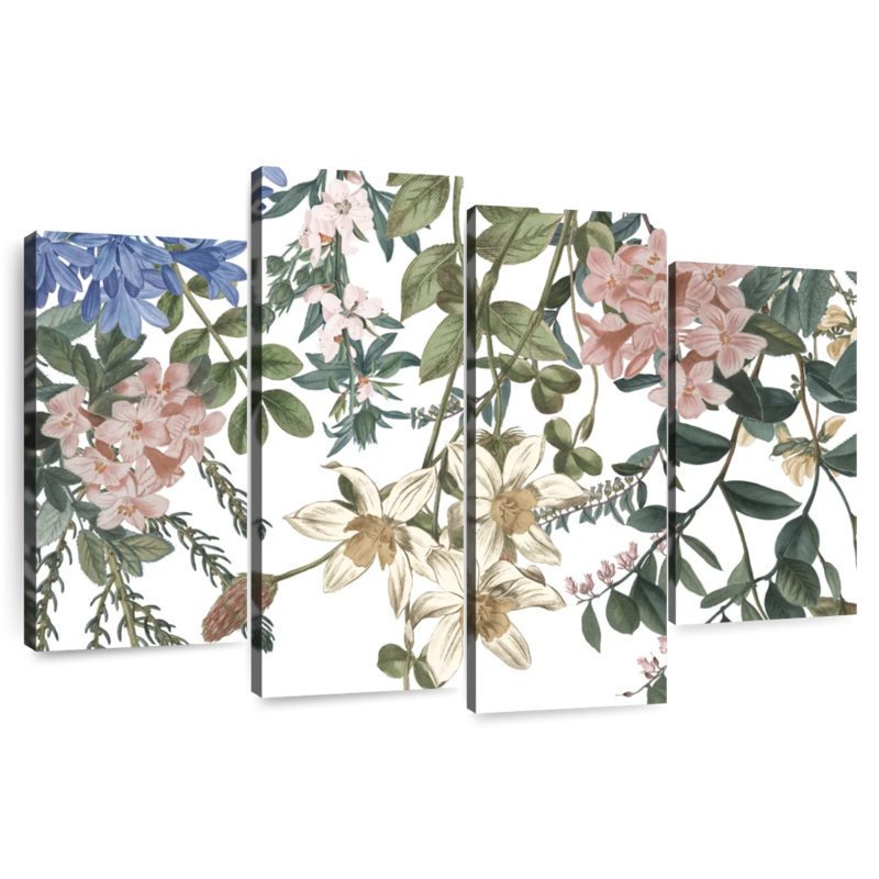 Harnek floral suspendu II, H 42 po x l 68 po