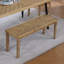 Banc de salle à manger de style rustique en bois massif à chevrons de 44 po de largeur Carveth-304018062