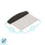 Argon Tableware Stainless Steel Dough Scraper - 15cm
