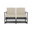 Outdoor Summit Rocker Bench with Cushions-2075200802-2075200811-2075200820