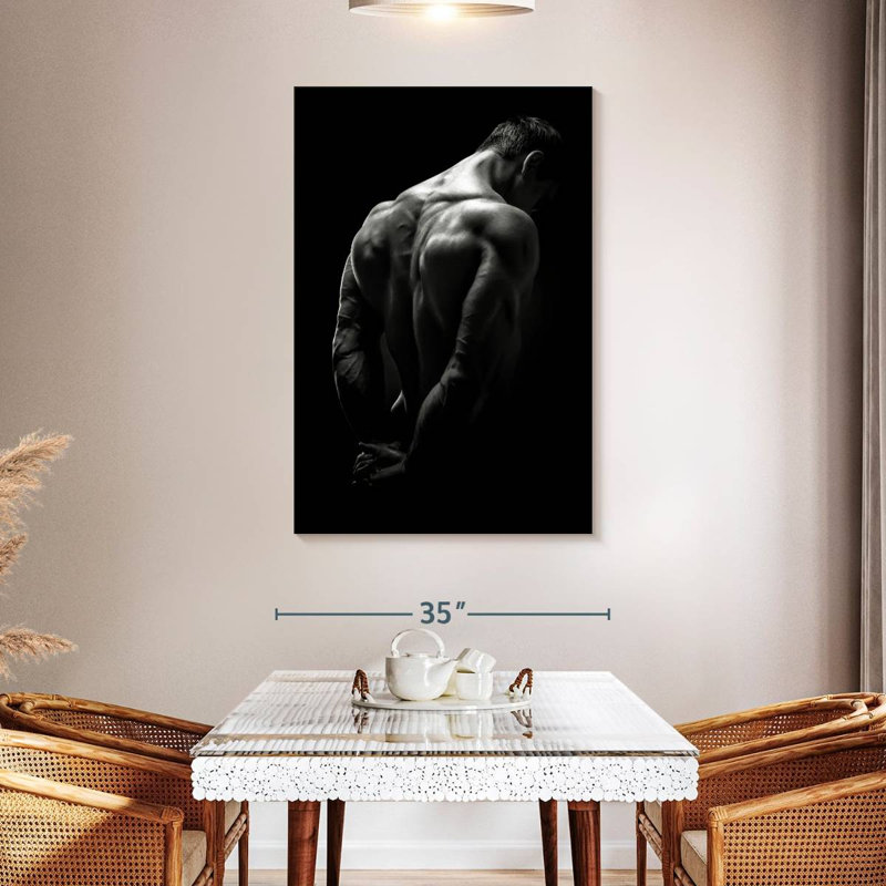 Muscles du dos, H 48 po x l 32 po