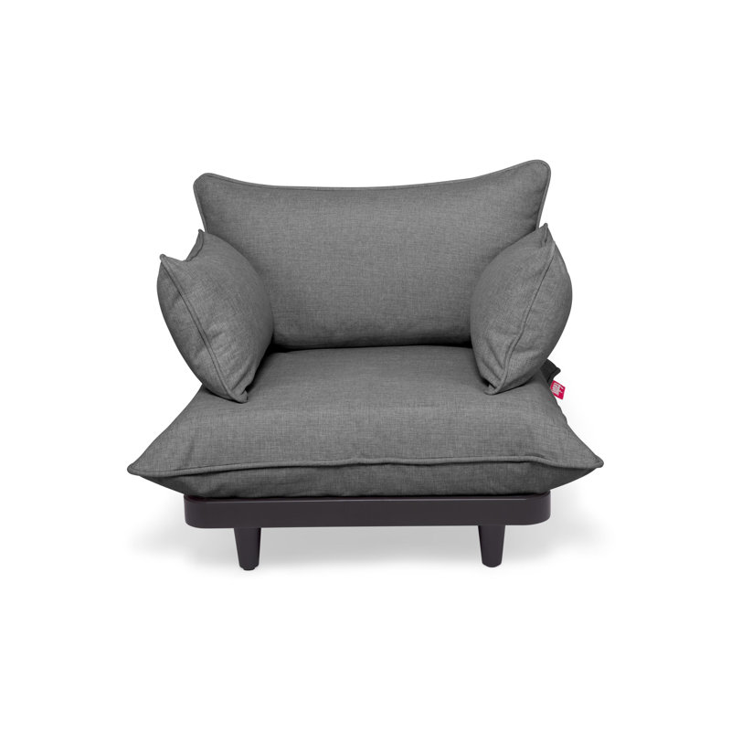 Paletti Outdoor Lounge Chair, Rock Gray