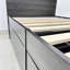 Lit simple avec rangement Robin en gris foncé