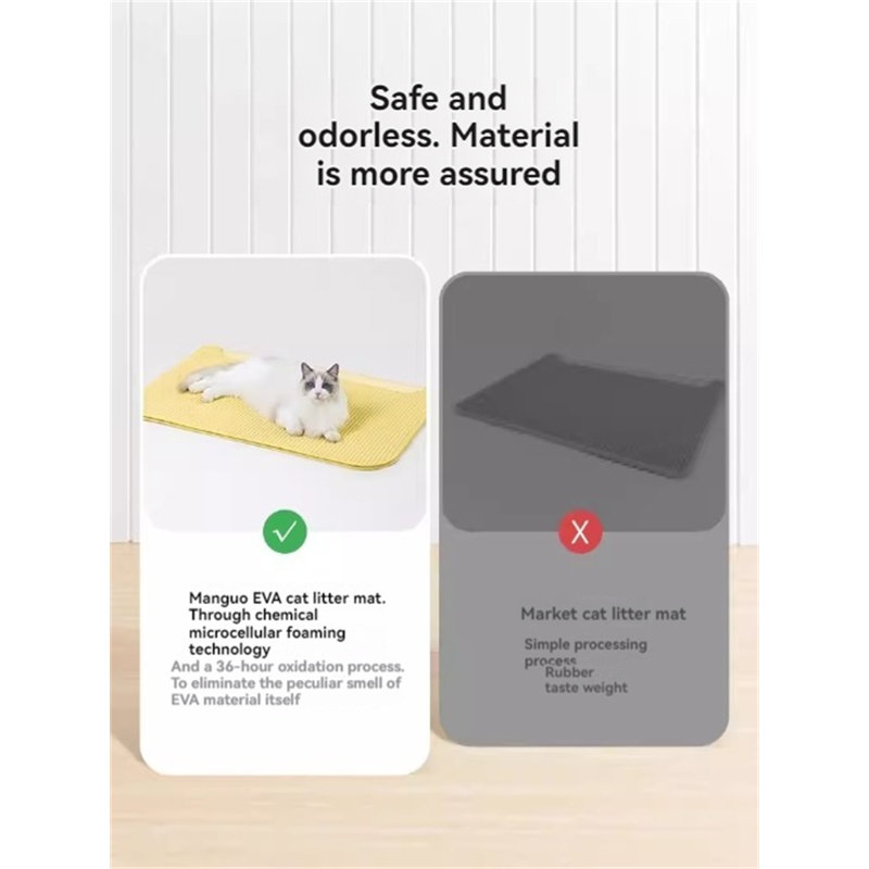 Plastic Litter Mat, 0.11" H x 23.62" W x 22.83" D