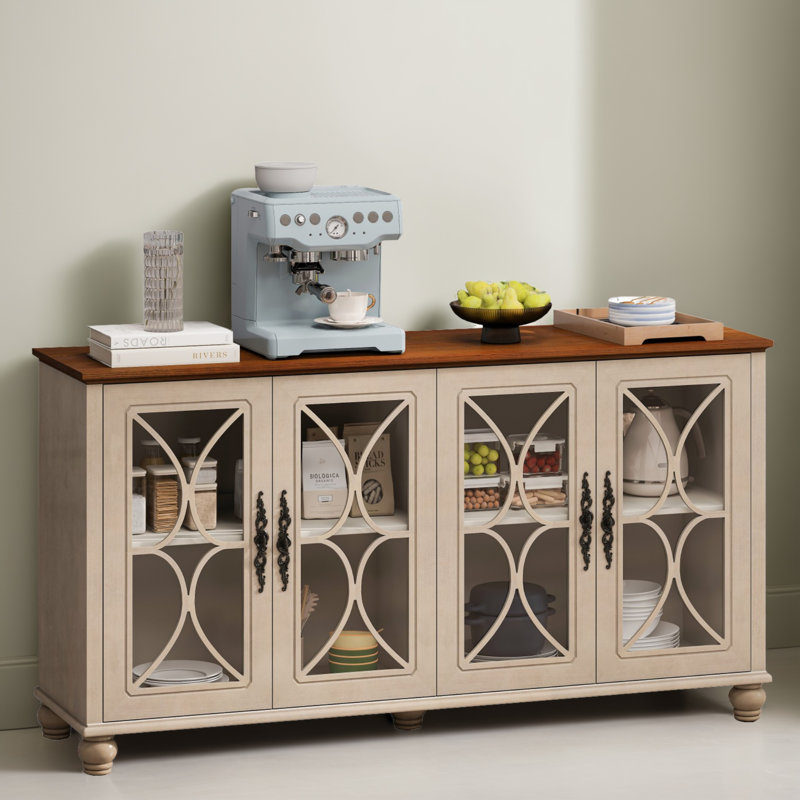 Console 59,54 po, Brun / vert foncé