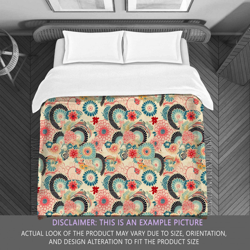 Polyester Floral Comforter, Queen Comforter
