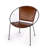  Black Side Chair with Woven Back