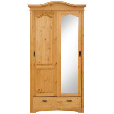 Donalsonville 2 Door Solid Wood Wardrobe