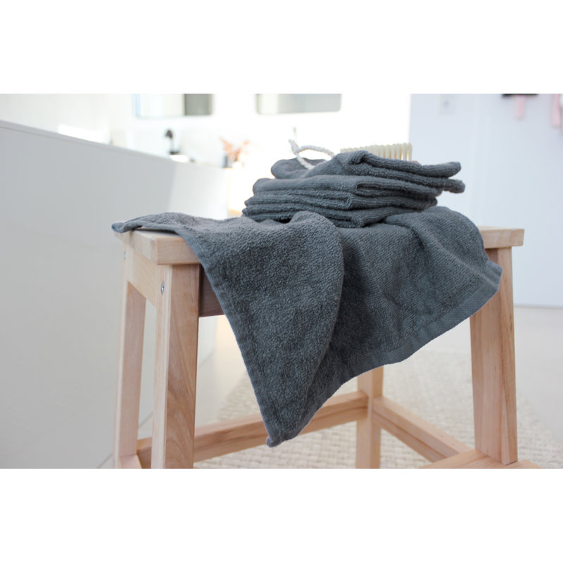 Midweight Fingertip Towel, Grey