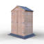 Garden Value 4 ft. W x 3 ft. D Overlap Tool Shed With Shelves-1283744572