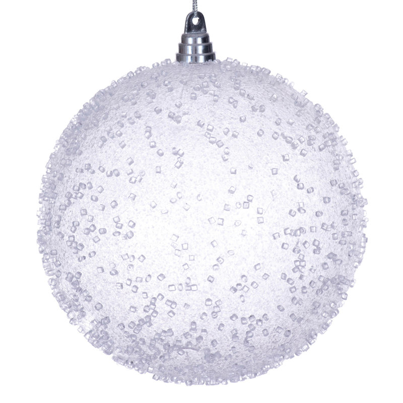  Boule à sucre 4,75 "bleu glacé. Comprend 3 ornements par sac., 4.75", Lavande