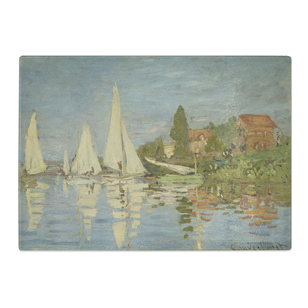 Regattas at Argenteuil by Claude Monet Chopping Board