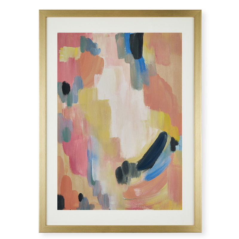 The Willow - Single Picture Frame Art Prints, Gold, 73cm H x 53cm W x 2cm D