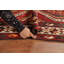 Tapis rouge à motif géométrique 5 x 10
