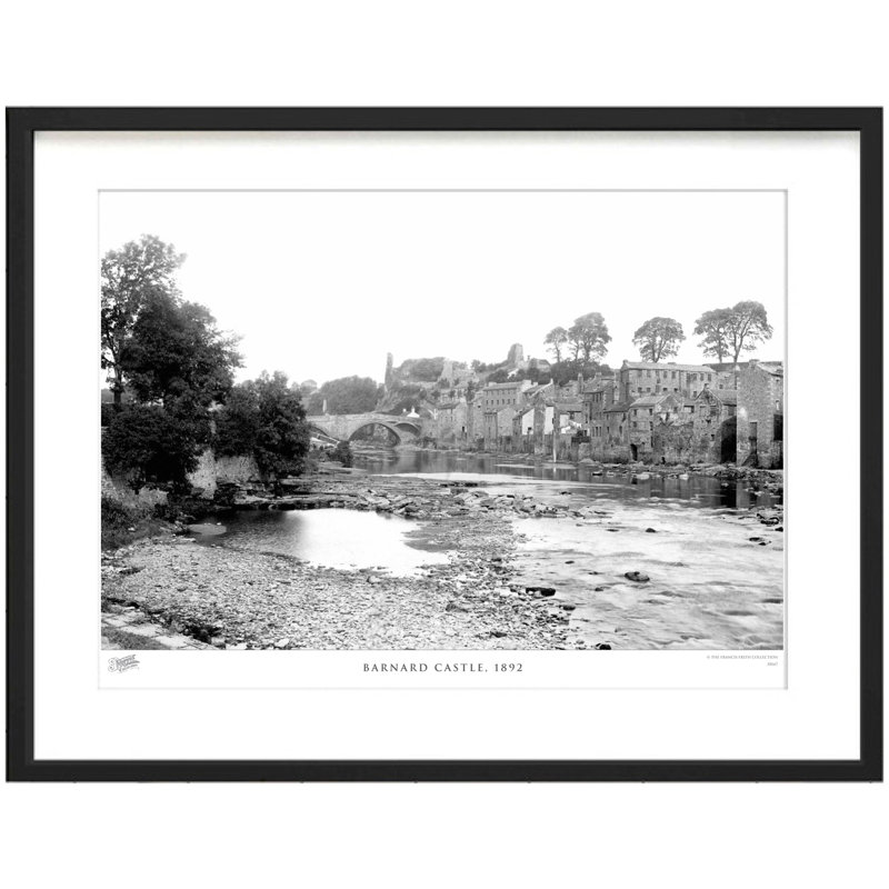 Barnard Castle, 1892 by Francis Frith - Single Picture Frame Print, 60cm H x 80cm W x 2.3cm D