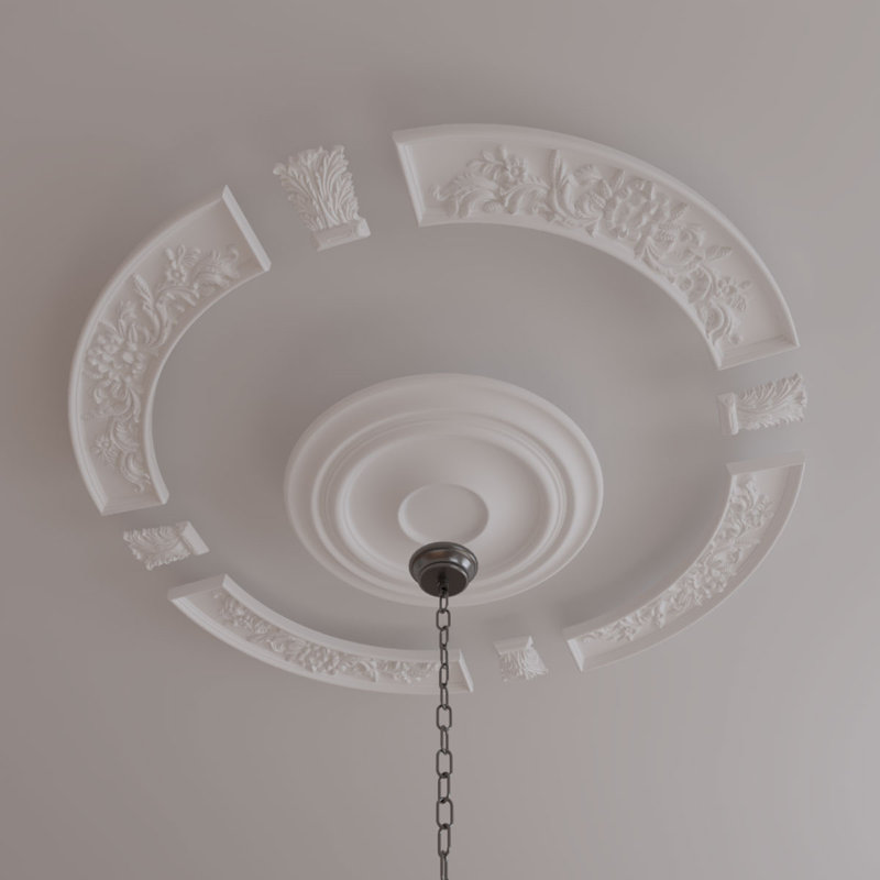Tomango Ceiling Medallion, 4-pack (Makes a Complete Circle)