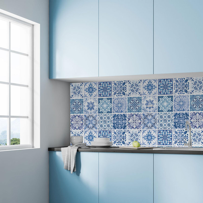 5.91'' W x 5.91'' L PVC Peel and Stick Field Tile