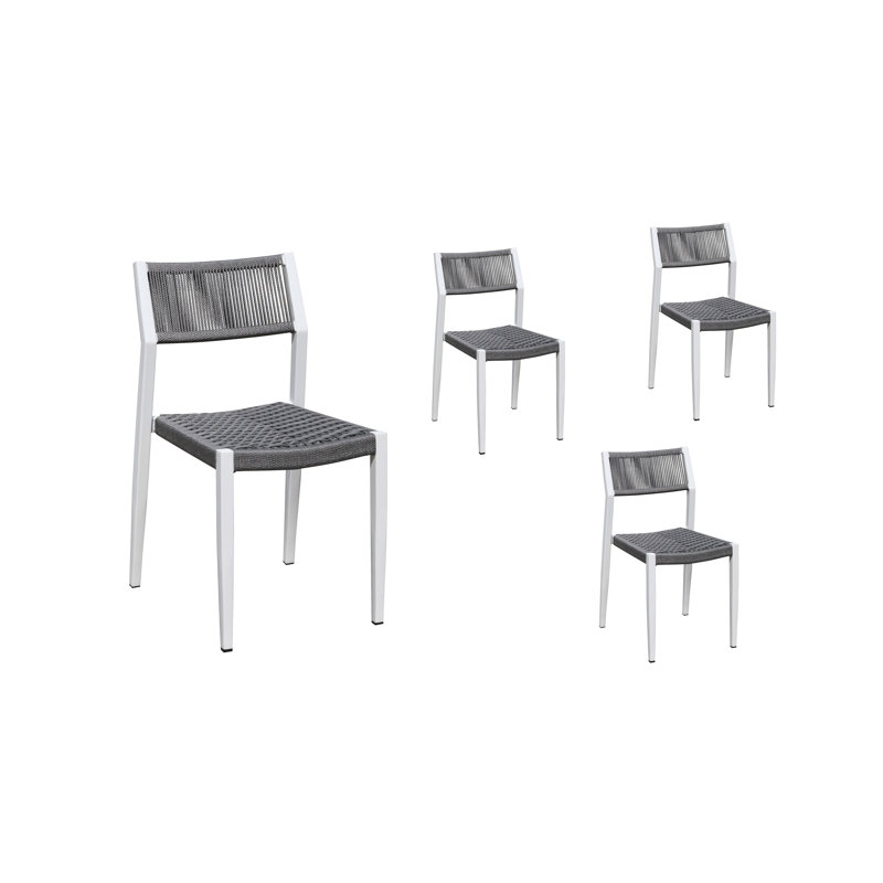 Abreu Stacking Patio Dining Side Chair