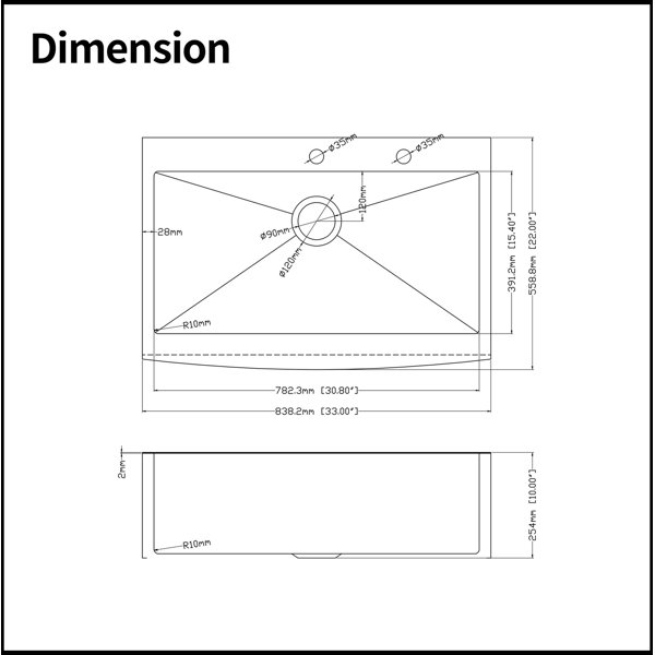 Dimensions du produit
