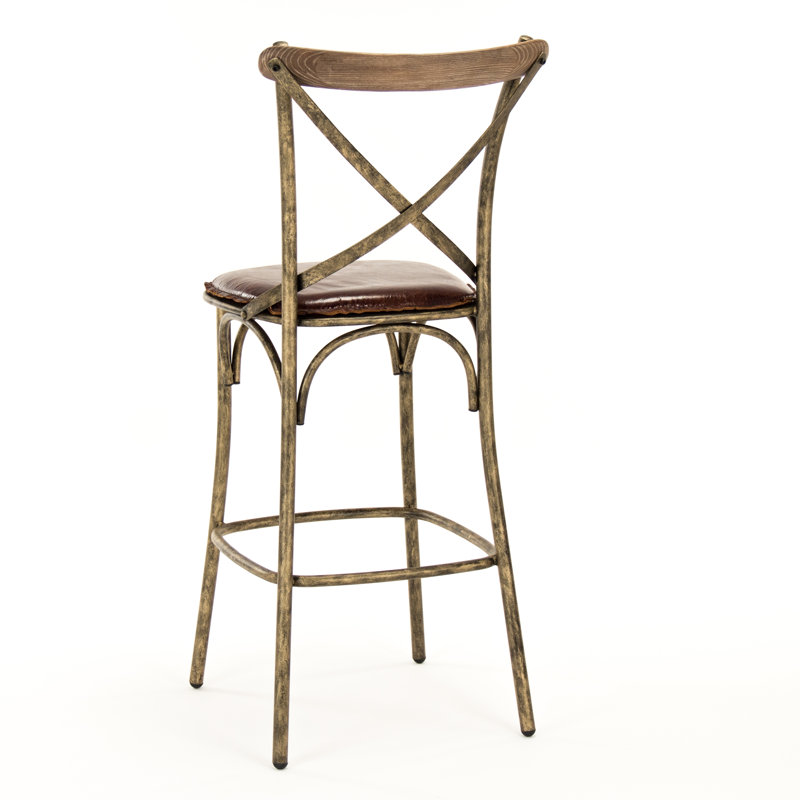 Tabouret de bar et de comptoir Zain, Bronze, Tabouret de bar (assise de 30 po de hauteur)