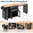Extendable Kitchen Island with Dining Table – Rolling Cart, Storage Drawers & Open Shelves for Home