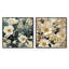 Otero - Ensemble de 2 collages carrés floraux-101848250-101848251