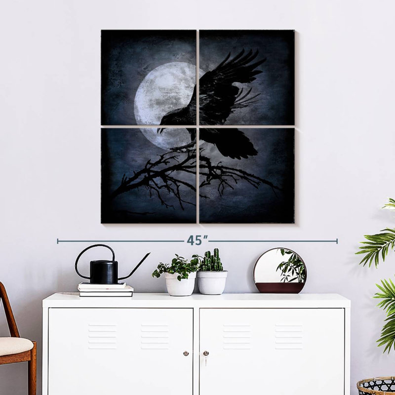 Kelan Moonlight Crow, 32'' H x 32'' W