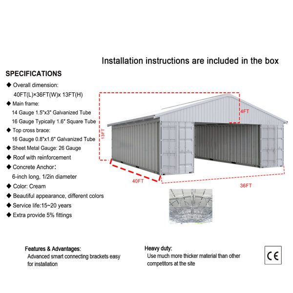 Dimensions du produit