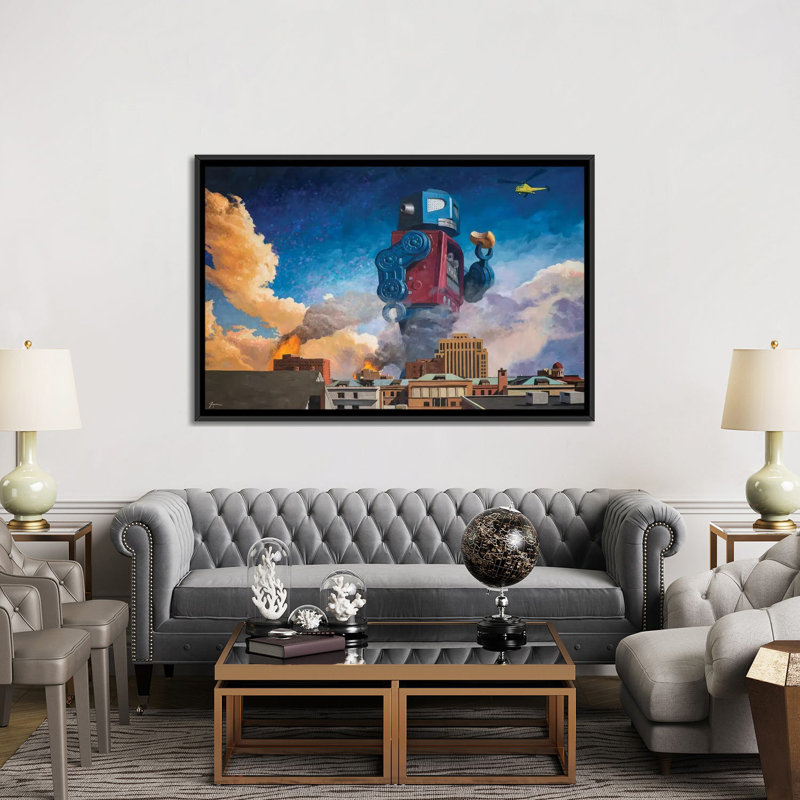 « pause » par impression sur toile Eric Joyner, H 40 po x l 60 po x P 1,5 po, Toile avec cadre noir, Pas de tapis
