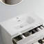Lavabo intégré en céramique blanche Bb09-30-311, finition ultrabrillante, conception élégante et fonctionnelle, facile à nettoyer, bord arrondi pour la famille, largeur de 18,19 po, profondeur de 29,55 po, hauteur de 6,72 po, poids de 31,47 lb