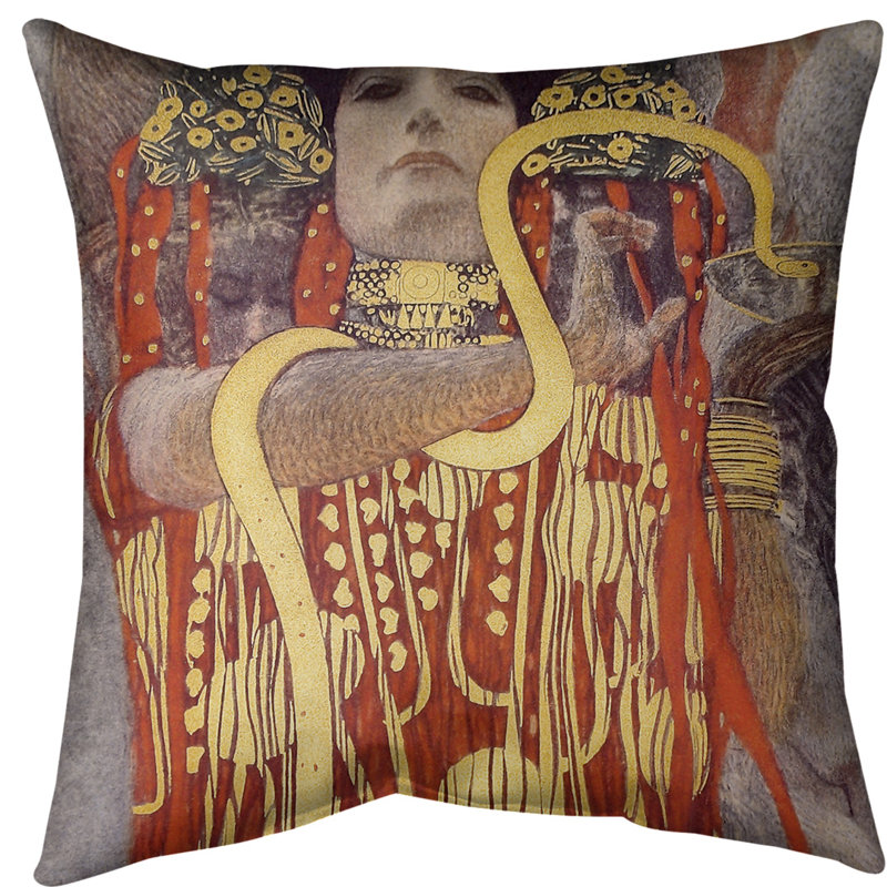 Coussin hygeia, 14 po x 14 po, Rouge, Duvet synthétique