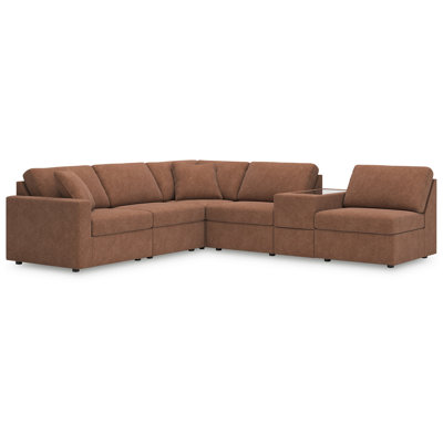 Chobanyan 6-Piece Sectional With Storage Console