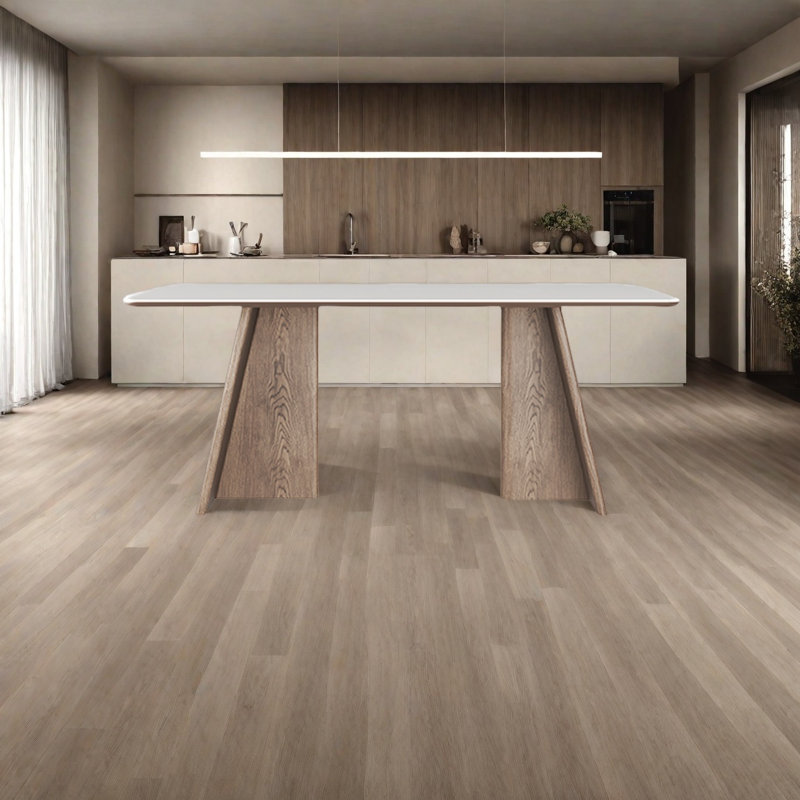 Antibacterial stone slab, with solid wood legs, H 29,5 po x L 78,7 po x l 31,4 po