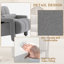 Chaise d'appoint rembourrée avec accoudoirs 28 po Jakeim-2079655796