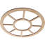 Médaillon de plafond en bois d'aulne 16 po x 5 3/4 po x P 4 po Grace, aulne-63412129-63412138