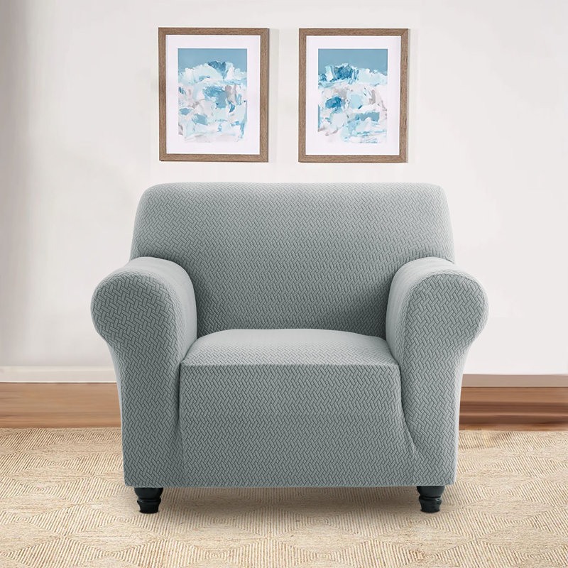High Quality Stretchable Spandex Sofa Cover , 1 Seater, Grey