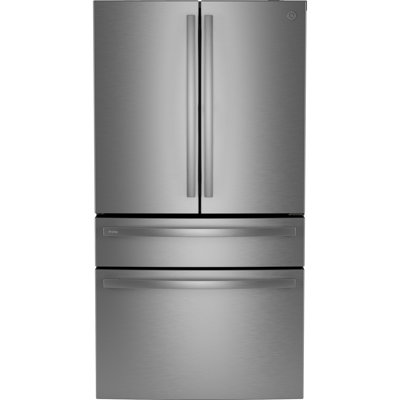 GE Profile Series Energy StarÂ® 28.7 Cu. Ft. Smart Fingerprint Resistant 4-Door French-Door Refrigerator With Dual-Dispense Autofill Pitcher -  PGE29BYTFS