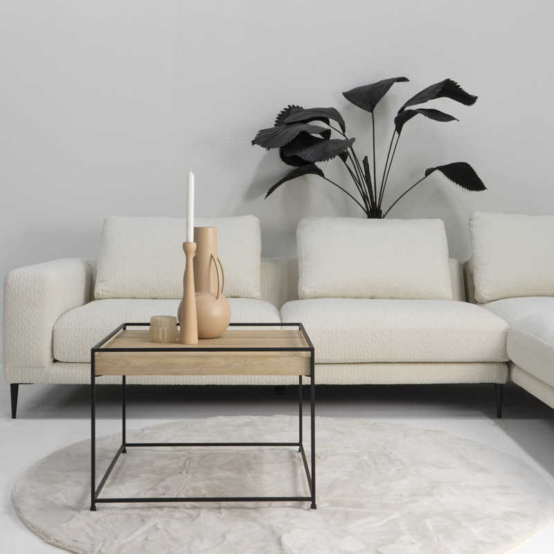 Lanette Four Leg Coffee Table, 46cm H x 60cm W x 60cm D, Oak