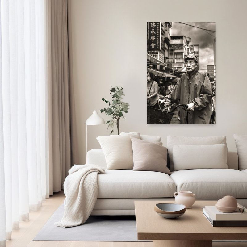 Portrait d'une ville asiatique contemporaine, H 60 po x l 40 po
