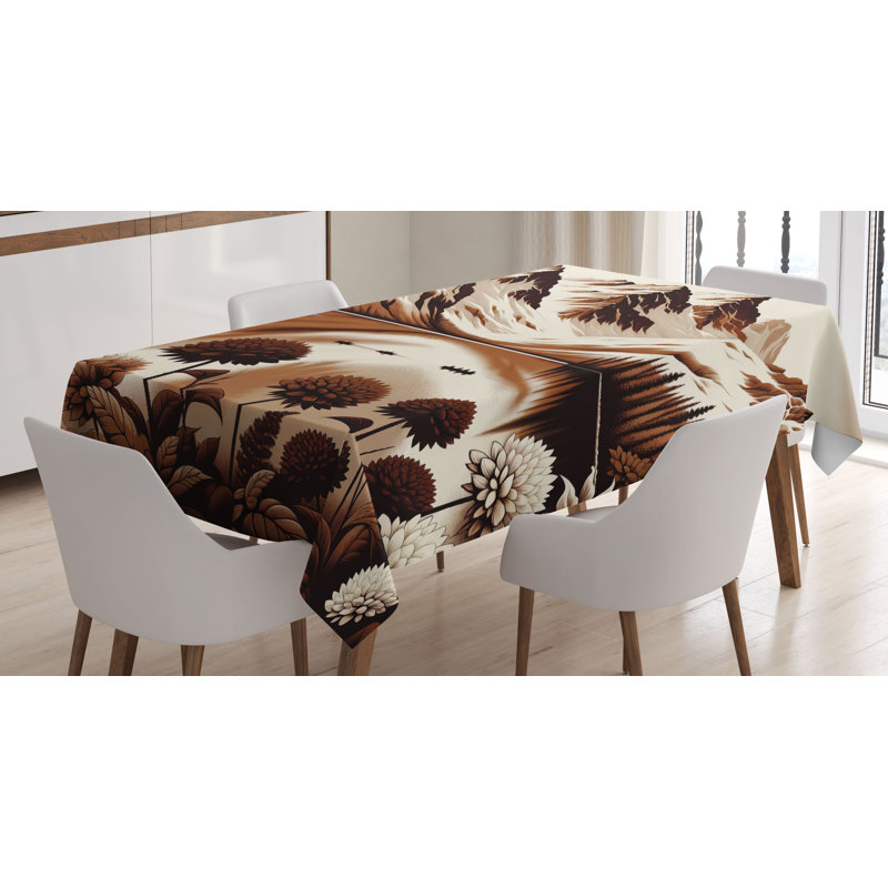 Anethrah Rectangle No Pattern Microfiber Tablecloth, 70" Rectangle