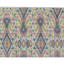 Wool Damask Area Rug in Black/Rust