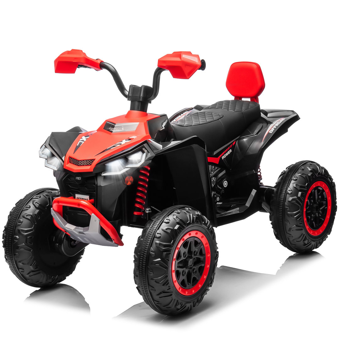 24V 2-Seater Kids Ride on Toy, 4Ă200W Motors, 9AH Battery Powered Electric 4-Wheeler ATV Anrli