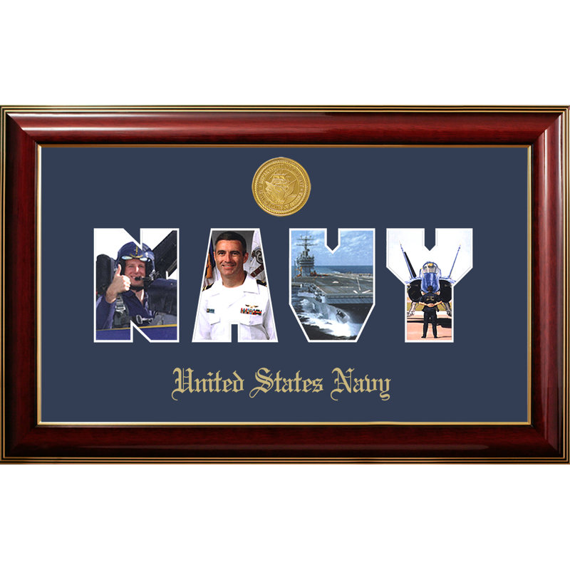 Navy Collage Photo Classic Picture Frame
