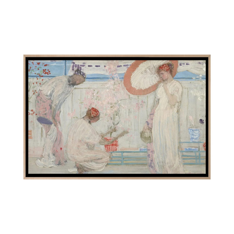 Print, 101.6 cm H x 152.4 cm W x 4.445 cm D, Natural Wood