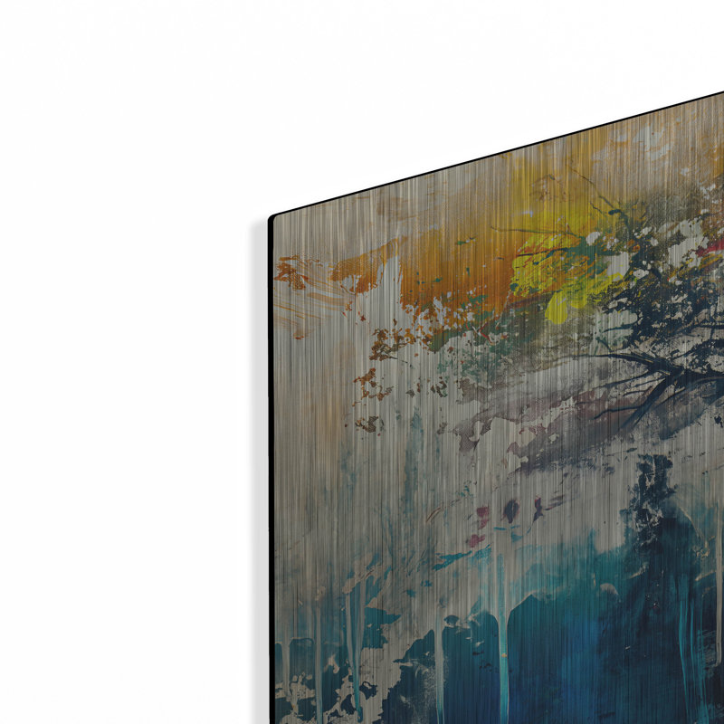 «Mother Earth Hurting» par Andreas Magnusson, art mural en métal, H 16 po x l 24 po