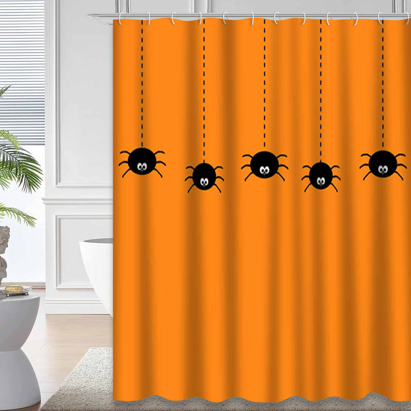 Rideau de douche mignon avec 12 crochets, L 72 po x l 72 po